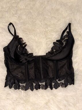 For love and lemons Sheer Black Lace Bralette top - Women Intimates